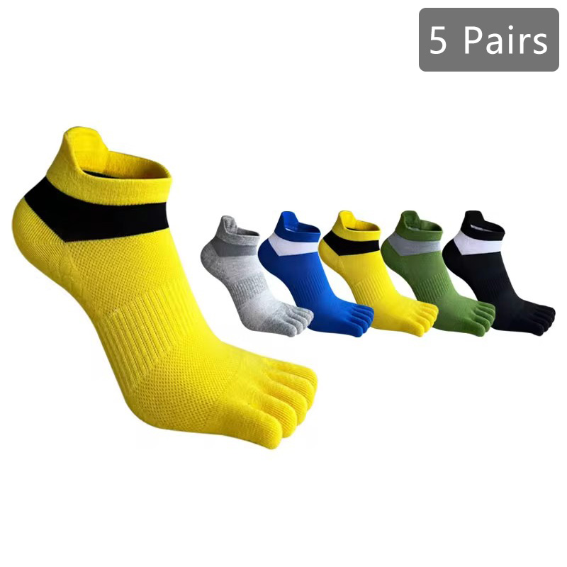 Dress Sock Men - 남자 보트 양말 발가락 코튼 스트라이프