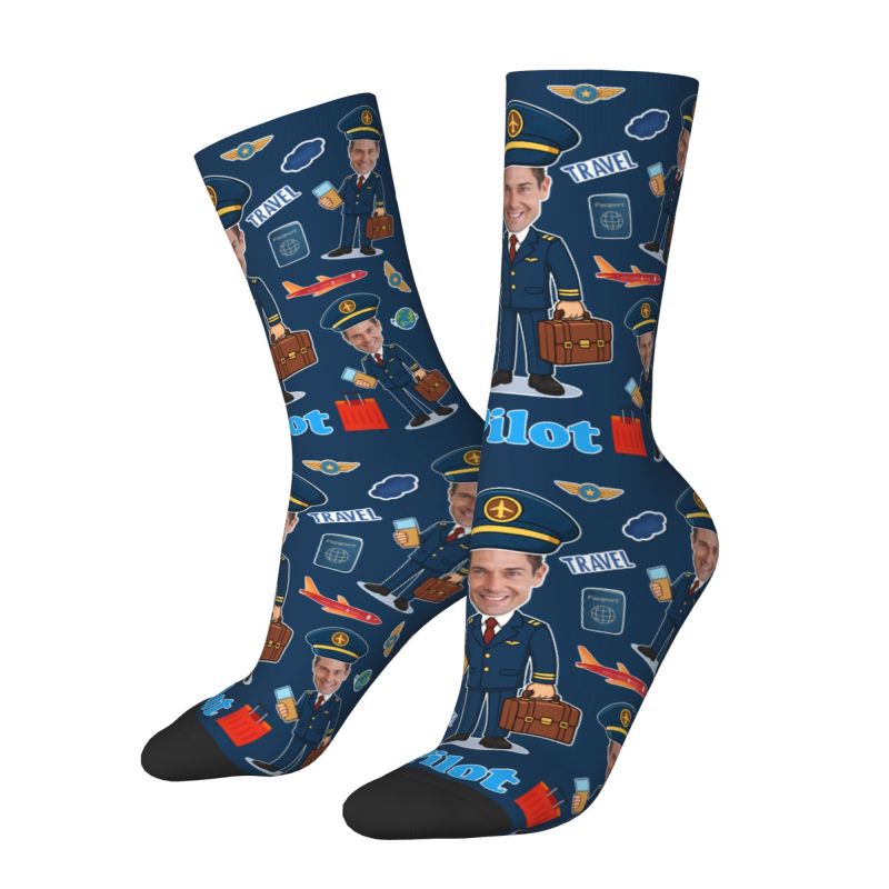 참신한 남성용 재미있는 파일럿 맞춤 드레스 양말 유니섹 - Dress Sock Men 리뷰 및 가격