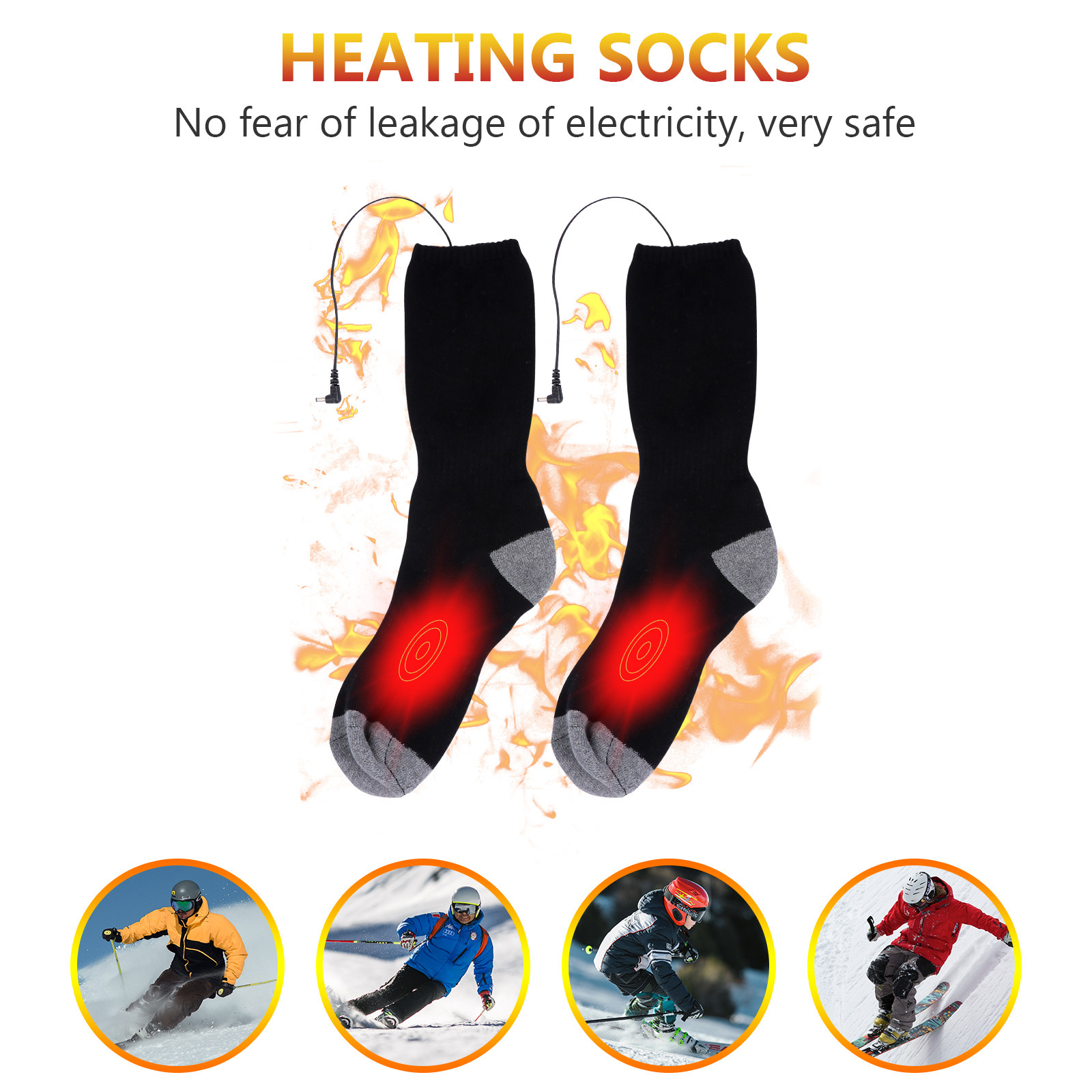 USB 전원 발열 양말 1세트, 따뜻한 발 워머, 고급 - Thermal Sock Winter 리뷰 및 가격